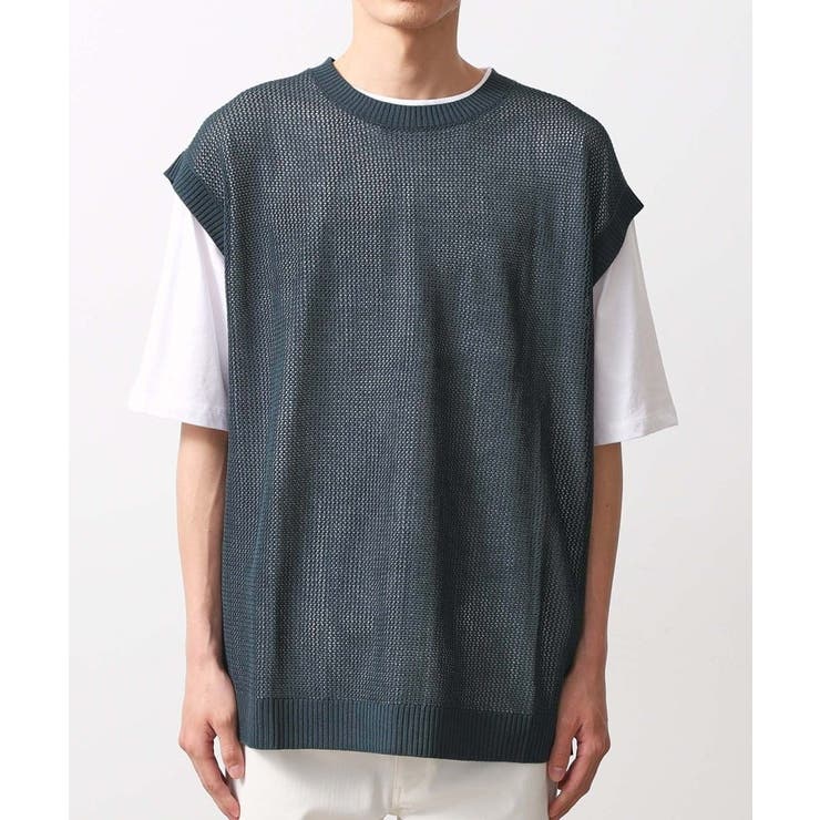 メッシュニットアンサンブルベスト 【半袖Tシャツセットアイテム/洗濯機OK】 | THE SHOP TK | 詳細画像23 