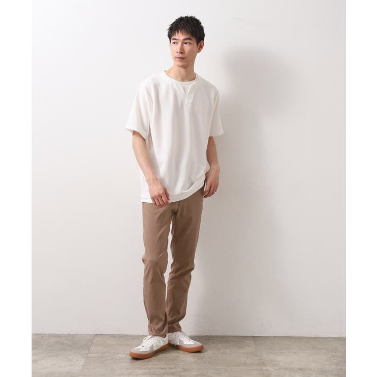 ツイルキーネック半袖Tシャツ 【接触冷感/洗濯機OK】 | THE SHOP TK | 詳細画像3 