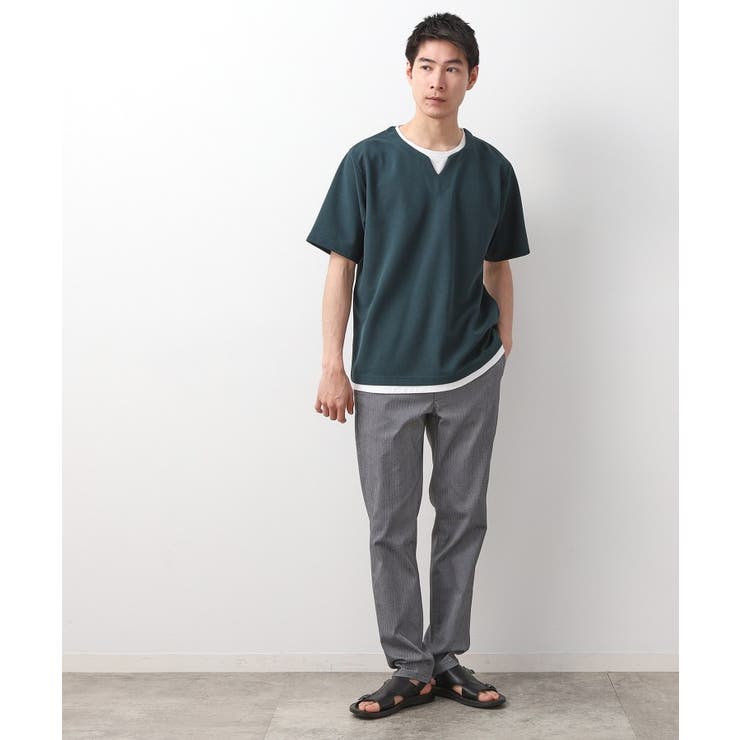ツイルキーネック半袖Tシャツ 【接触冷感/洗濯機OK】 | THE SHOP TK | 詳細画像15 