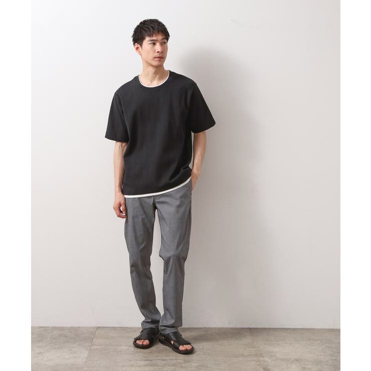 ランダムワッフル半袖Tシャツ 【洗濯機ＯＫ】 | THE SHOP TK | 詳細画像3 