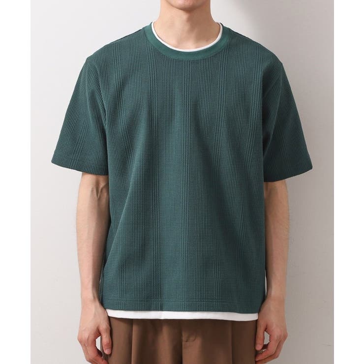 ランダムワッフル半袖Tシャツ 【洗濯機ＯＫ】 | THE SHOP TK | 詳細画像17 