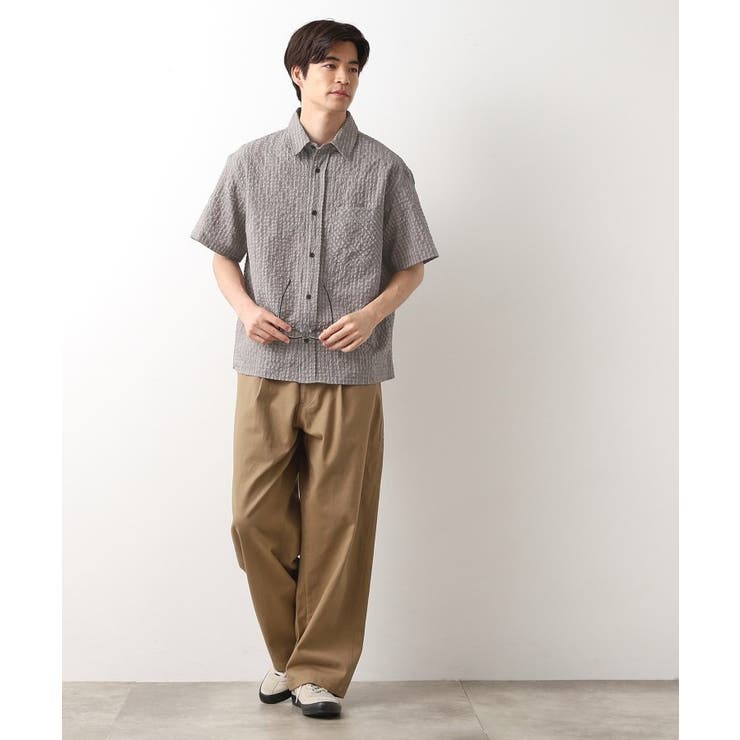 シアサッカーチェックシャツ 【洗濯機OK】 | THE SHOP TK | 詳細画像3 