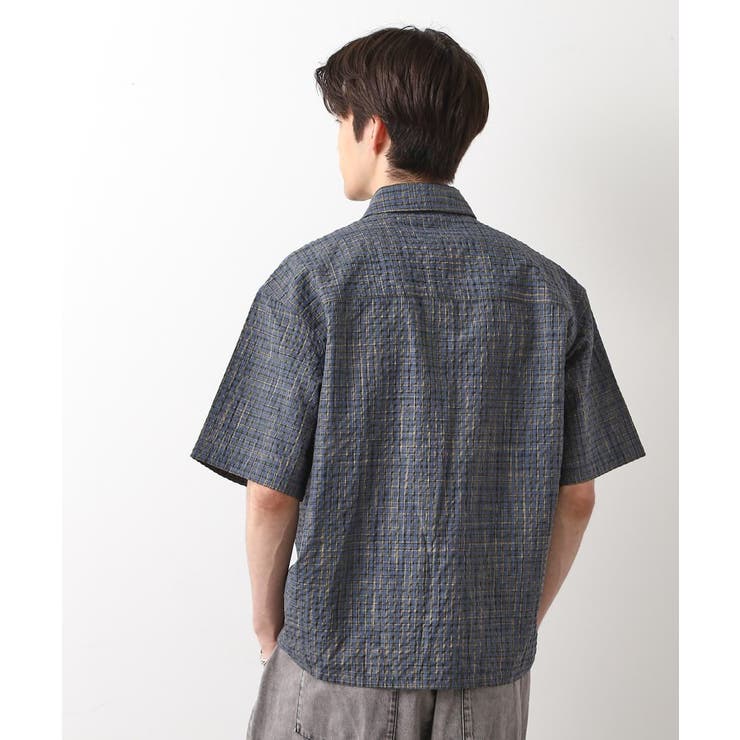 シアサッカーチェックシャツ 【洗濯機OK】 | THE SHOP TK | 詳細画像6 