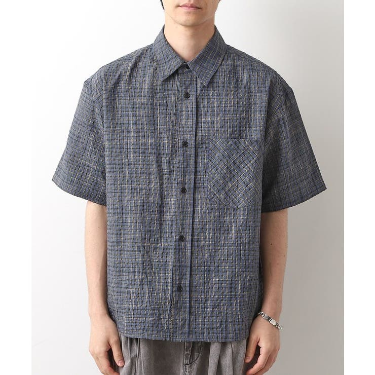 シアサッカーチェックシャツ 【洗濯機OK】 | THE SHOP TK | 詳細画像9 