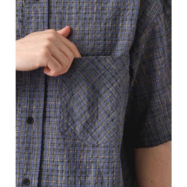 シアサッカーチェックシャツ 【洗濯機OK】 | THE SHOP TK | 詳細画像13 