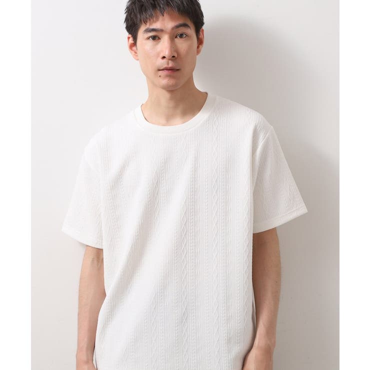 オフホワイト(003) | ライトフクレジャカード半袖Tシャツ 洗濯機OK | THE SHOP TK