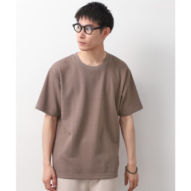 モカブラウン(042) | ライトフクレジャカード半袖Tシャツ 洗濯機OK | THE SHOP TK