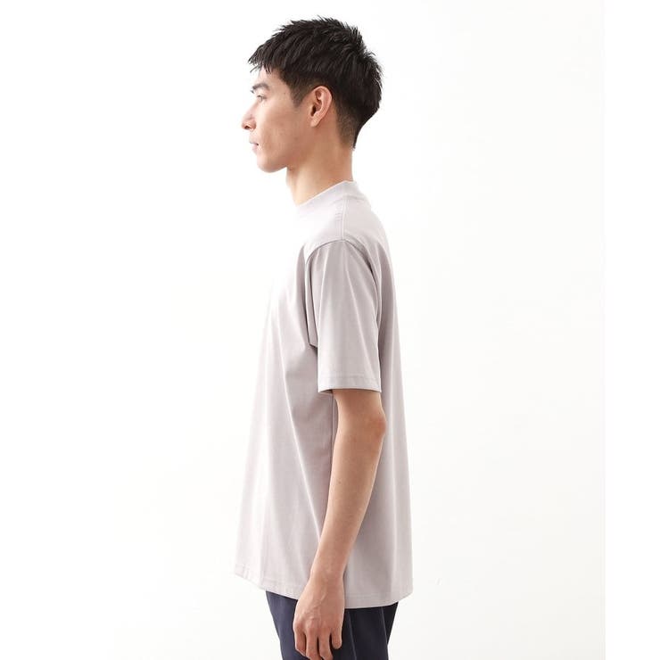 モックネックプレーティング半袖Tシャツ 【接触冷感/洗濯機OK】 | THE SHOP TK | 詳細画像14 