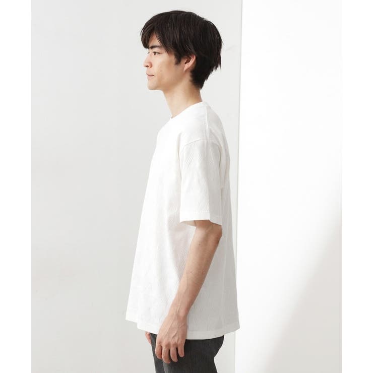 パターンジャカード半袖Tシャツ【洗濯機OK】 | THE SHOP TK | 詳細画像10 