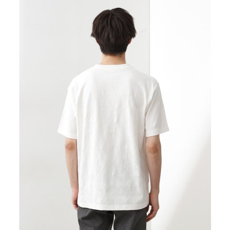 パターンジャカード半袖Tシャツ【洗濯機OK】 | THE SHOP TK | 詳細画像11 