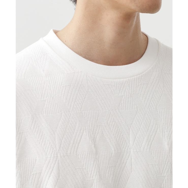 パターンジャカード半袖Tシャツ【洗濯機OK】 | THE SHOP TK | 詳細画像12 