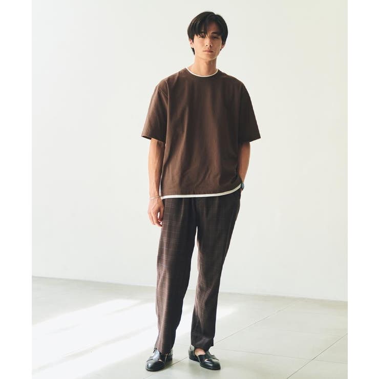楊柳フェイクレイヤード半袖Tシャツ 【吸水速乾/毛玉になりにくい/洗濯機OK】 | THE SHOP TK | 詳細画像4 