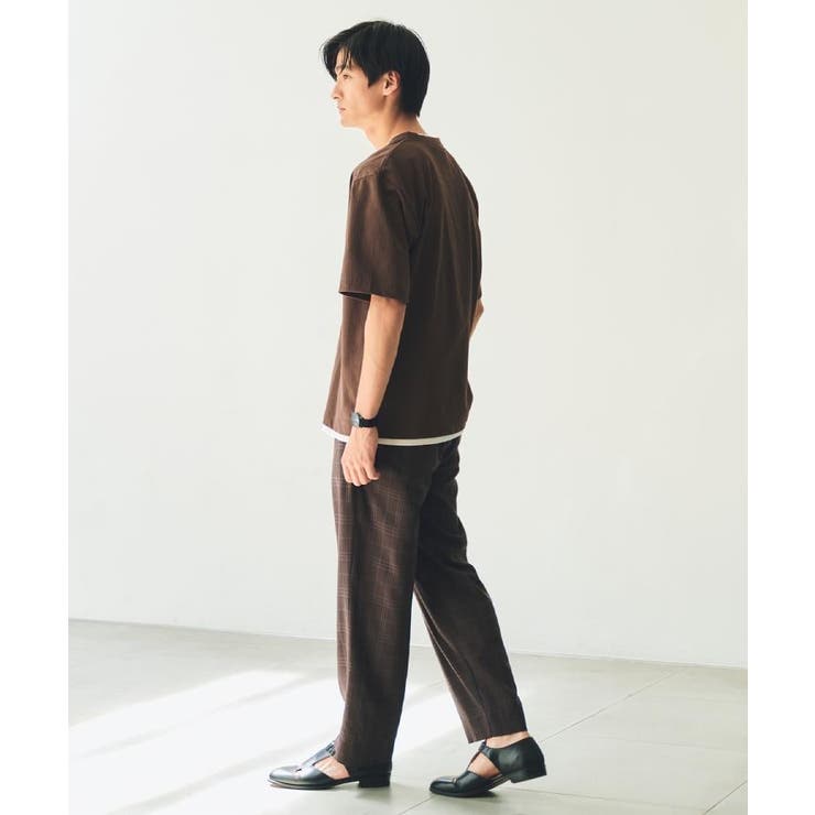 楊柳フェイクレイヤード半袖Tシャツ 【吸水速乾/毛玉になりにくい/洗濯機OK】 | THE SHOP TK | 詳細画像5 