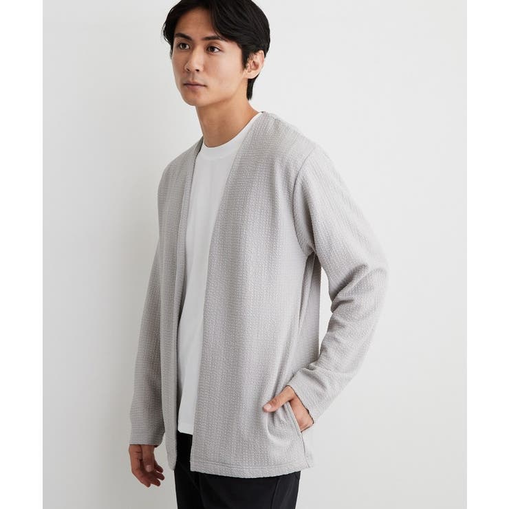 【2点セット／洗濯機OK】長袖カーディガン+半袖Tシャツ | THE SHOP TK | 詳細画像2 