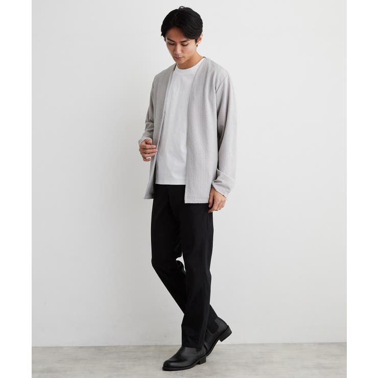 【2点セット／洗濯機OK】長袖カーディガン+半袖Tシャツ | THE SHOP TK | 詳細画像3 