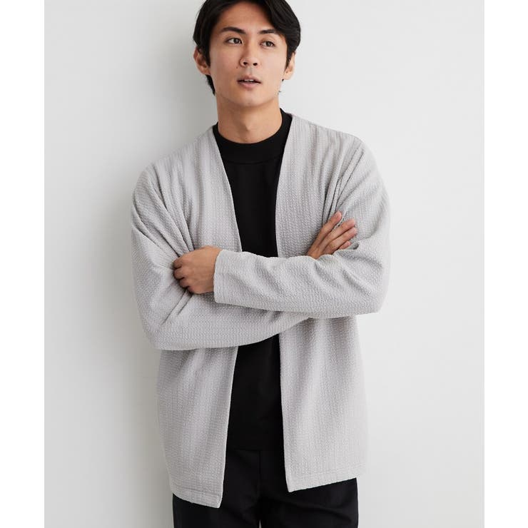 【2点セット／洗濯機OK】長袖カーディガン+半袖Tシャツ | THE SHOP TK | 詳細画像4 