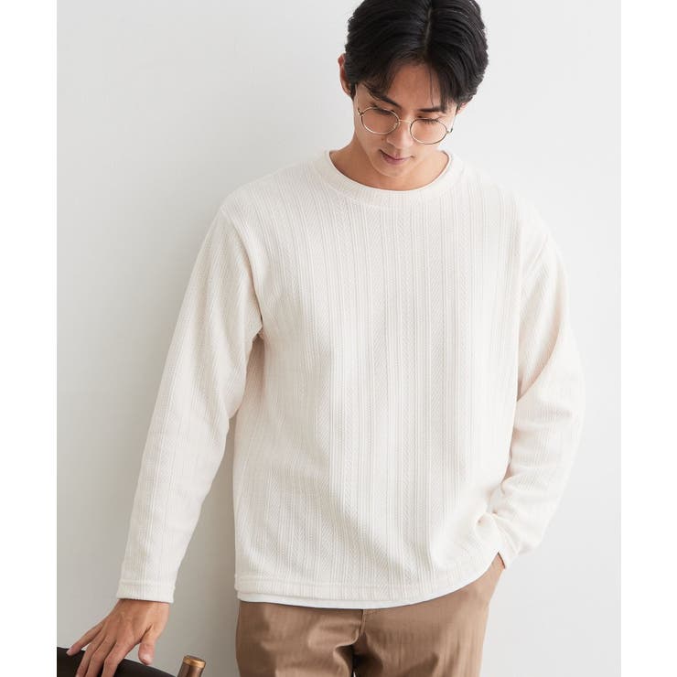 【洗濯機OK】レイヤードモールニットTシャツ | THE SHOP TK | 詳細画像3 