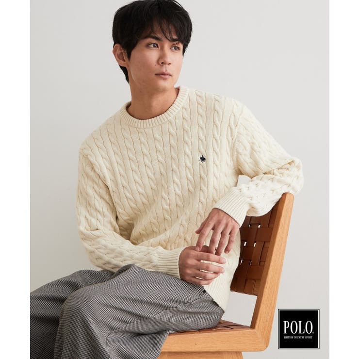 POLO BCS / 別注ケーブルニット | THE SHOP TK | 詳細画像5 