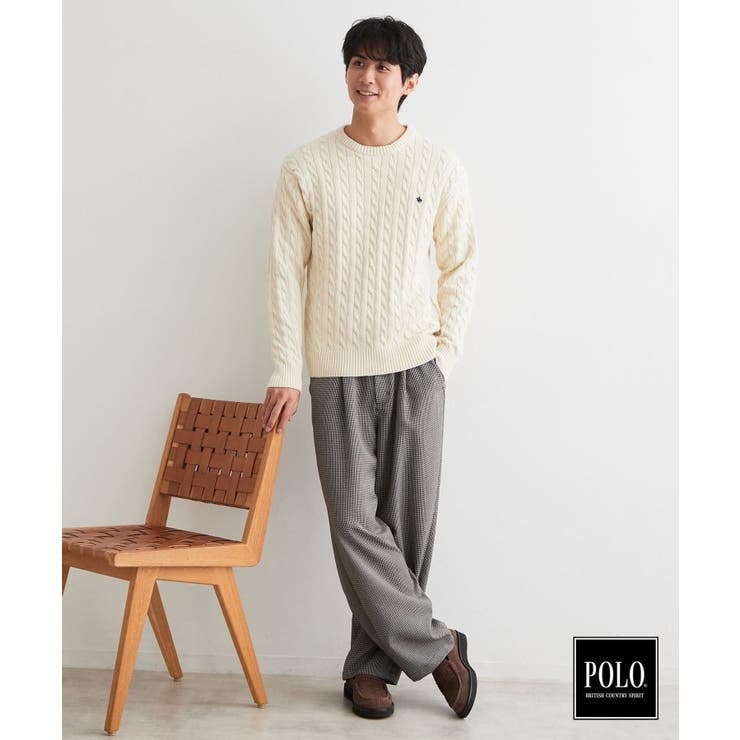 POLO BCS / 別注ケーブルニット | THE SHOP TK | 詳細画像6 