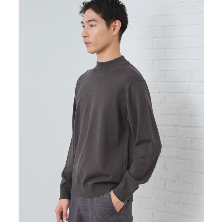 【冬のビジネスシーンに最適】シルキーモックネックニット 洗濯機OK | THE SHOP TK | 詳細画像5 