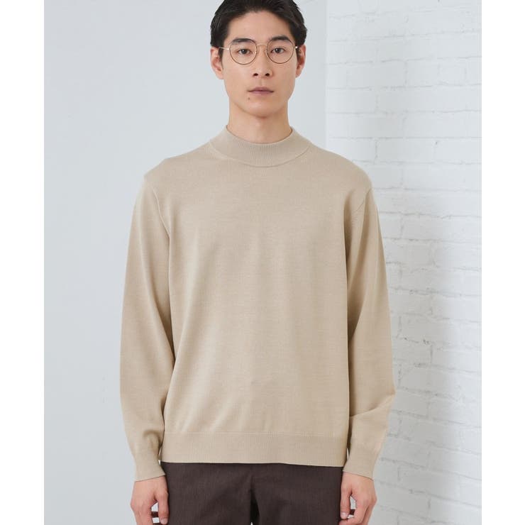 【冬のビジネスシーンに最適】シルキーモックネックニット 洗濯機OK | THE SHOP TK | 詳細画像13 