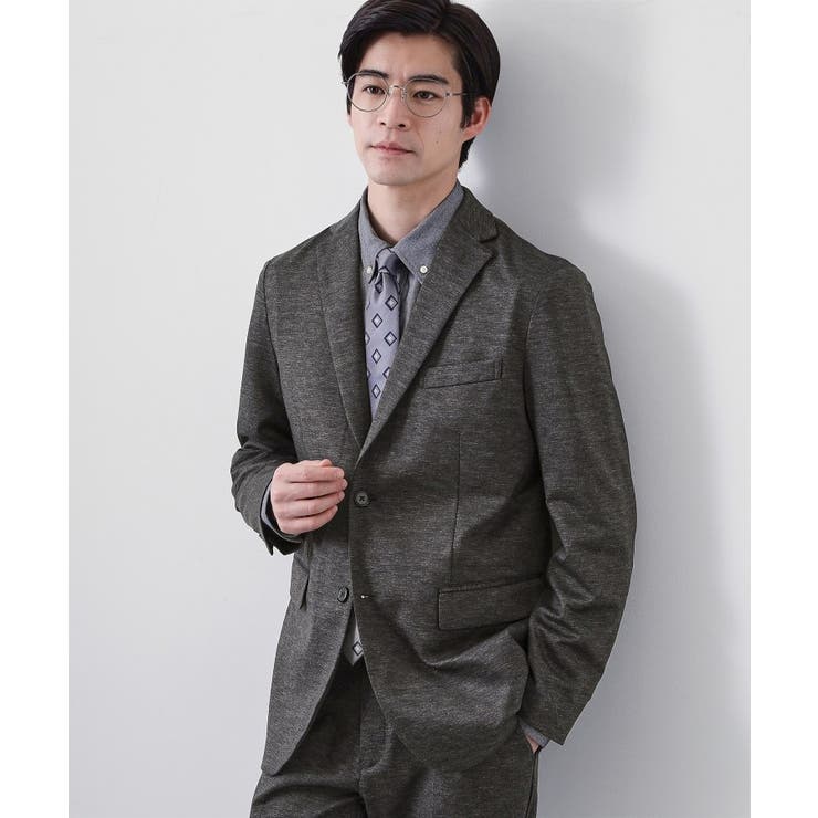 グレー(012) | 【動きやすい、快適ビジネスジャケット】TRジャージ ジャケット セットアップ可 | THE SHOP TK
