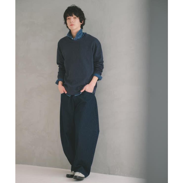 【半歩先のオシャレ】デニムカーブパンツ セットアップ可/洗濯機OK | THE SHOP TK | 詳細画像6 