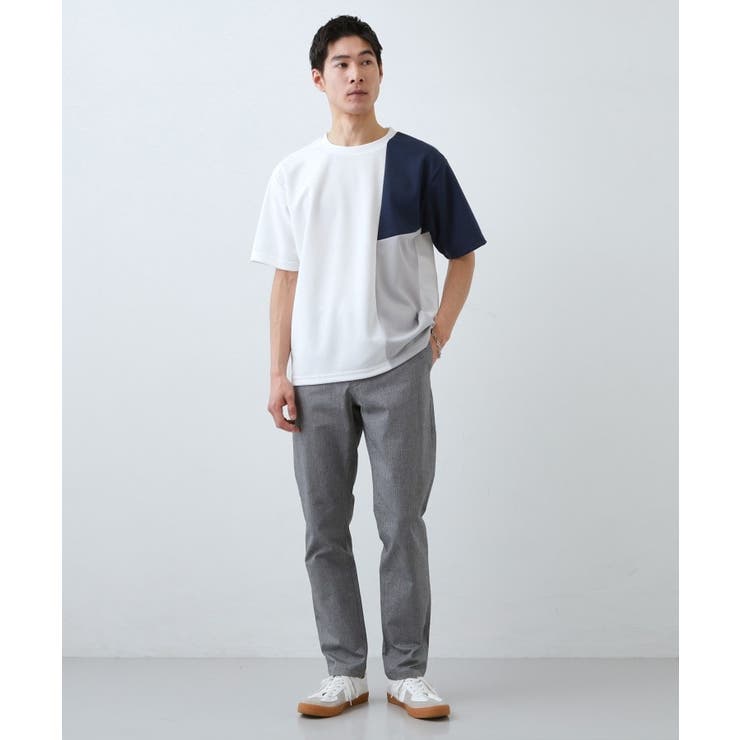 【一枚で着映える】パターンブロッキング 半袖Tシャツ 洗濯機OK | THE SHOP TK | 詳細画像3 