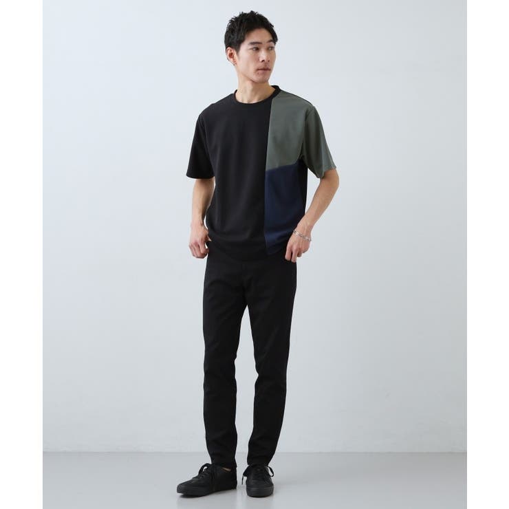 【一枚で着映える】パターンブロッキング 半袖Tシャツ 洗濯機OK | THE SHOP TK | 詳細画像7 