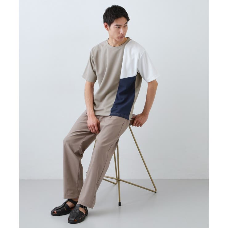 【一枚で着映える】パターンブロッキング 半袖Tシャツ 洗濯機OK | THE SHOP TK | 詳細画像11 