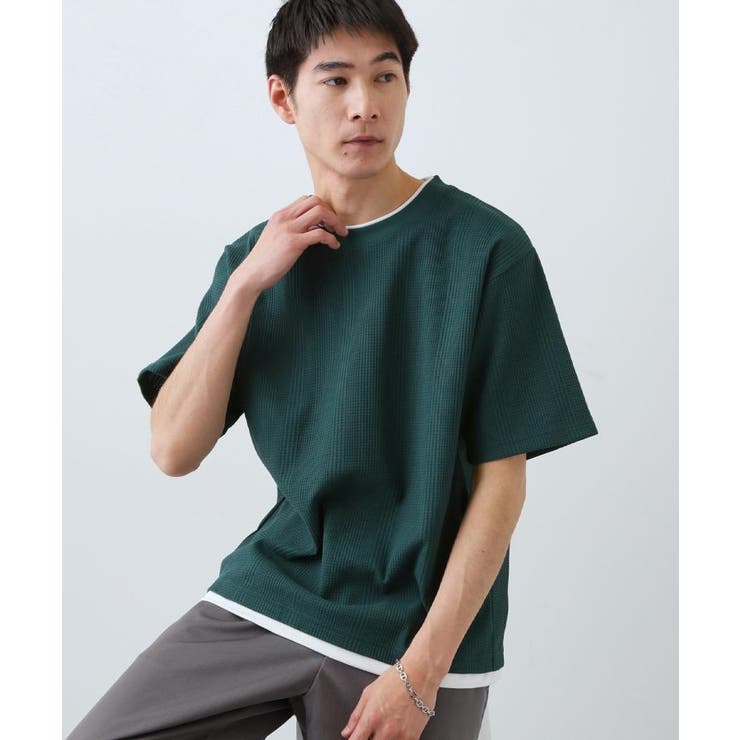 【ラクして決まる！】レイヤード風半袖Tシャツ 洗濯機OK | THE SHOP TK | 詳細画像15 