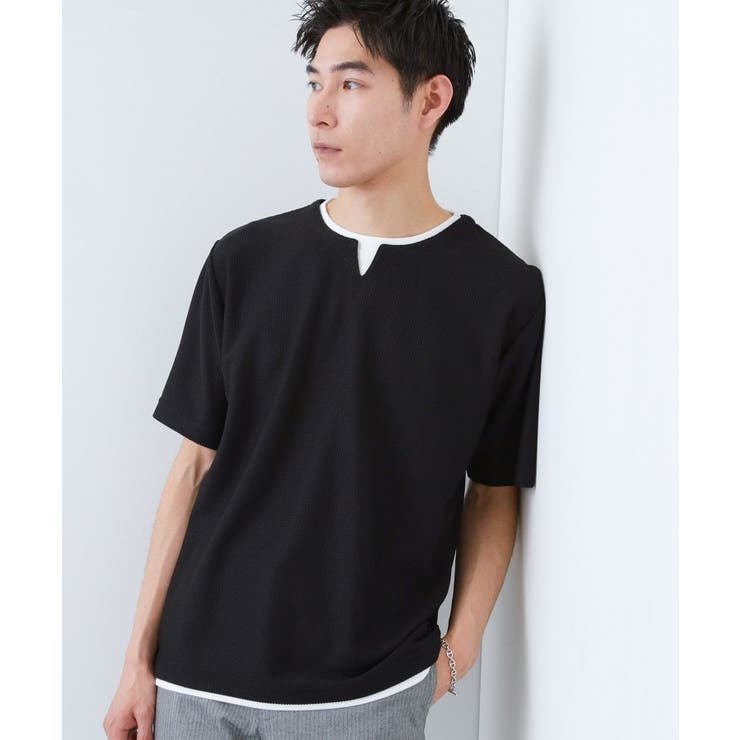 ブラック(019) | 【KEY】キーネックプルオーバー S／S | THE SHOP TK