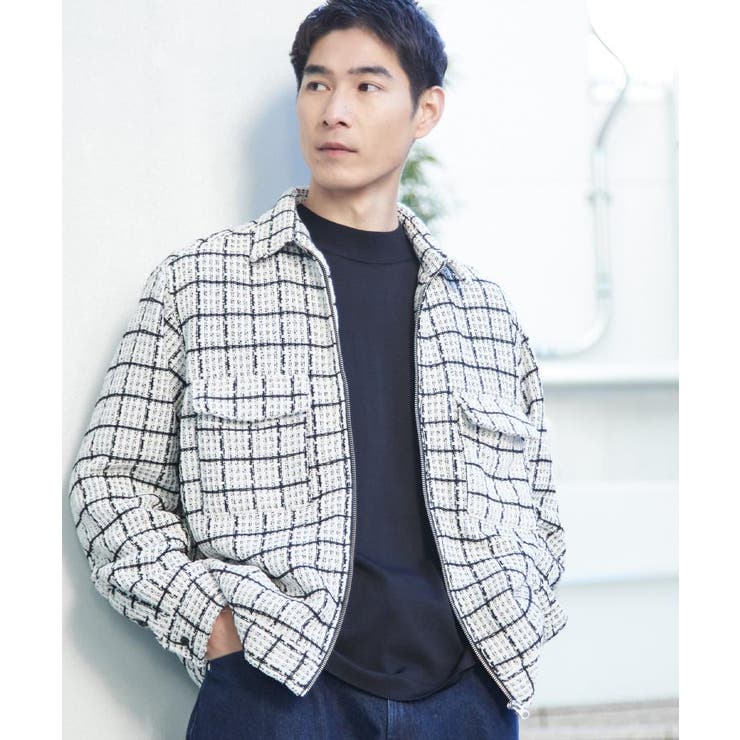 【カジュアルに上品さをプラス】変わり織ツイードブルゾン 洗濯機OK | THE SHOP TK | 詳細画像7 