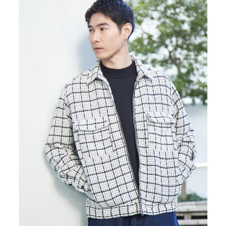 【カジュアルに上品さをプラス】変わり織ツイードブルゾン 洗濯機OK | THE SHOP TK | 詳細画像9 