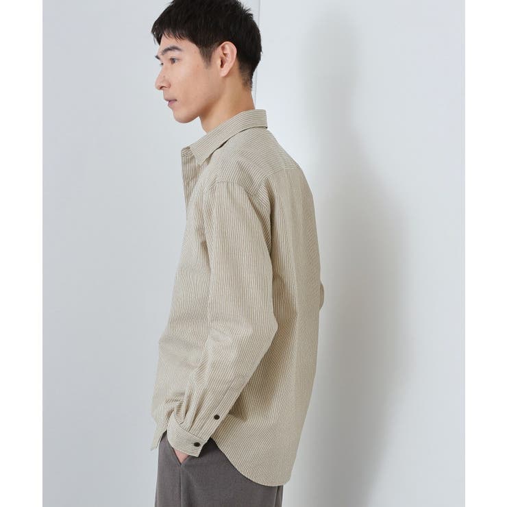 【爽やかで好印象】サッカーストライプシャツ 洗濯機OK | THE SHOP TK | 詳細画像2 