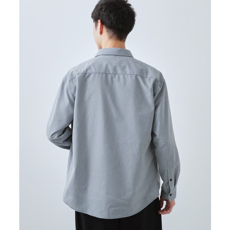 【爽やかで好印象】サッカーストライプシャツ 洗濯機OK | THE SHOP TK | 詳細画像6 