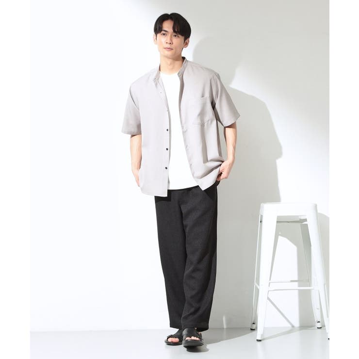 LITE TEX バンドカラー半袖シャツ | THE SHOP TK | 詳細画像5 