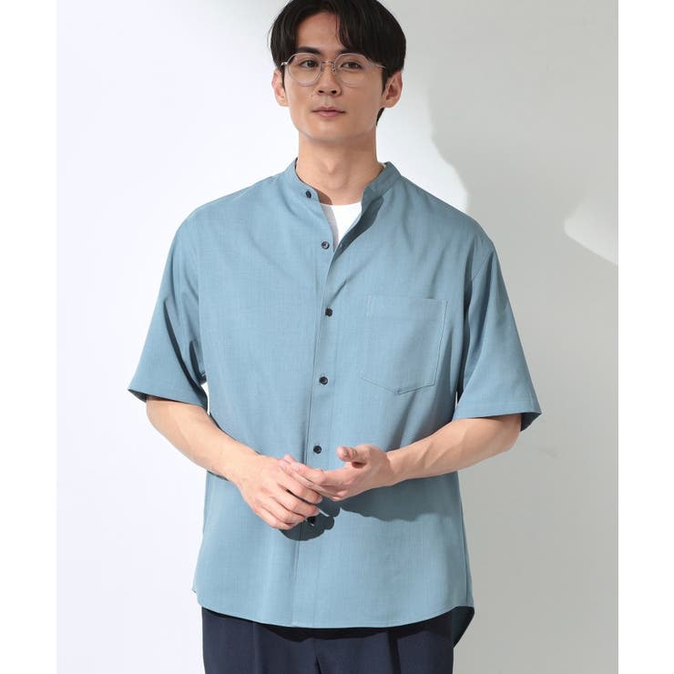 LITE TEX バンドカラー半袖シャツ | THE SHOP TK | 詳細画像7 
