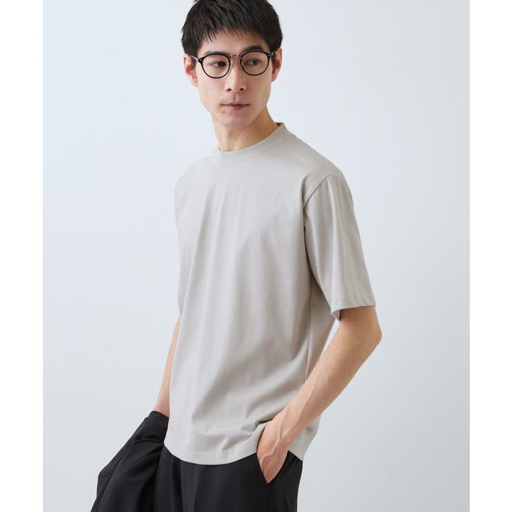 ライトグレー(011) | 【ジャケットインにもおすすめ】きれいめ半袖Tシャツ 洗濯機OK | THE SHOP TK