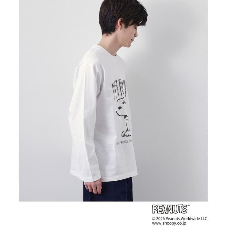 PEANUTS ／ ピーナッツ スヌーピー ヴィンテージ風プリント長袖Tシャツ | THE SHOP TK | 詳細画像5 