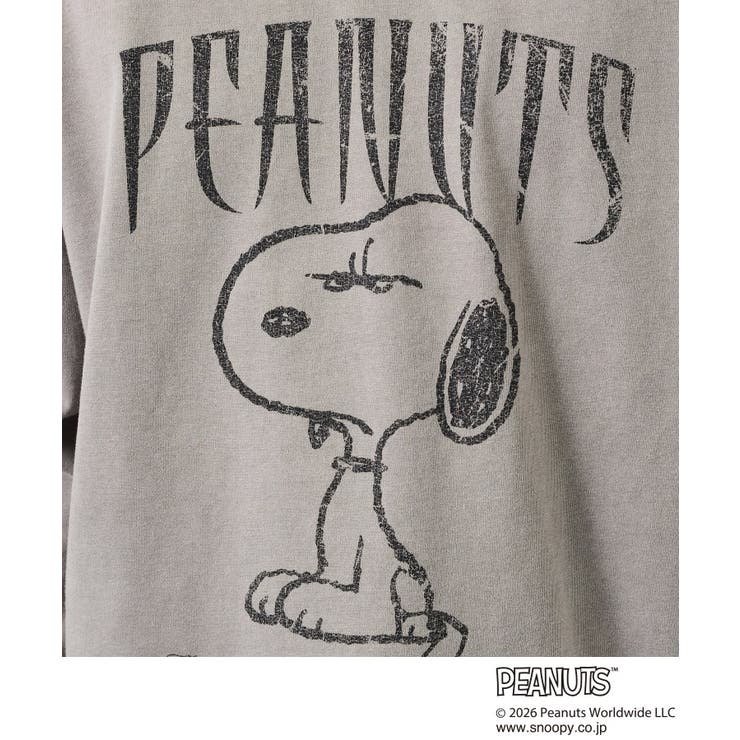 PEANUTS ／ ピーナッツ スヌーピー ヴィンテージ風プリント長袖Tシャツ | THE SHOP TK | 詳細画像12 