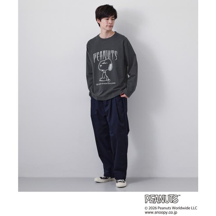 PEANUTS ／ ピーナッツ スヌーピー ヴィンテージ風プリント長袖Tシャツ | THE SHOP TK | 詳細画像15 
