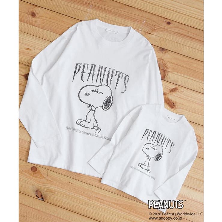 PEANUTS ／ ピーナッツ スヌーピー ヴィンテージ風プリント長袖Tシャツ | THE SHOP TK | 詳細画像4 