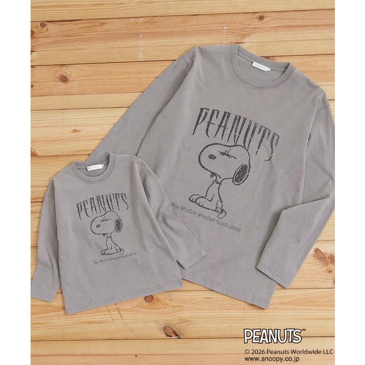 PEANUTS ／ ピーナッツ スヌーピー ヴィンテージ風プリント長袖Tシャツ | THE SHOP TK | 詳細画像3 