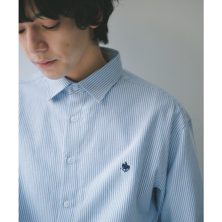 【POLO BCS 別注】 アソート長袖シャツ ストライプ／グレー／デニム | THE SHOP TK | 詳細画像5 