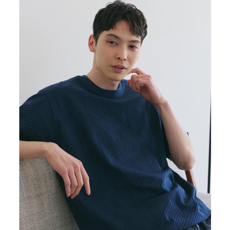 【無地だと少し物足りないという方へ】ジオメトリック柄 半袖Tシャツ 洗濯機OK | THE SHOP TK | 詳細画像5 