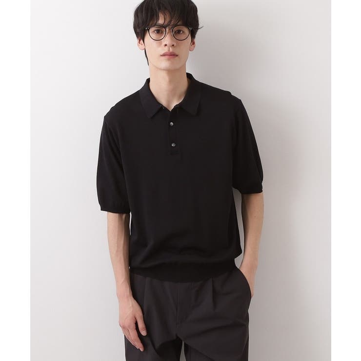 《KURO》半袖ニットポロシャツ 接触冷感 | THE SHOP TK | 詳細画像6 