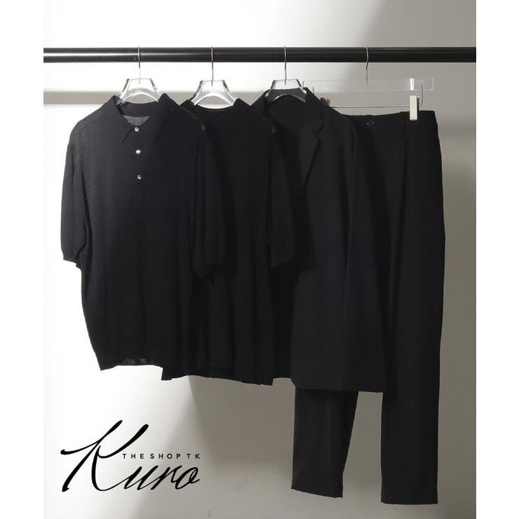 《KURO》半袖ニットポロシャツ 接触冷感 | THE SHOP TK | 詳細画像2 