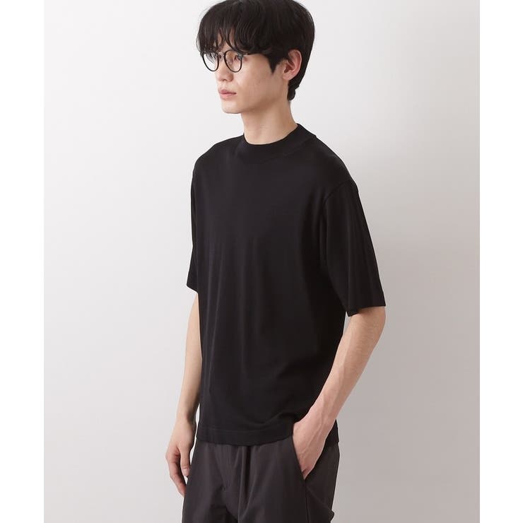 《KURO》半袖モックネックニット 接触冷感 | THE SHOP TK | 詳細画像4 