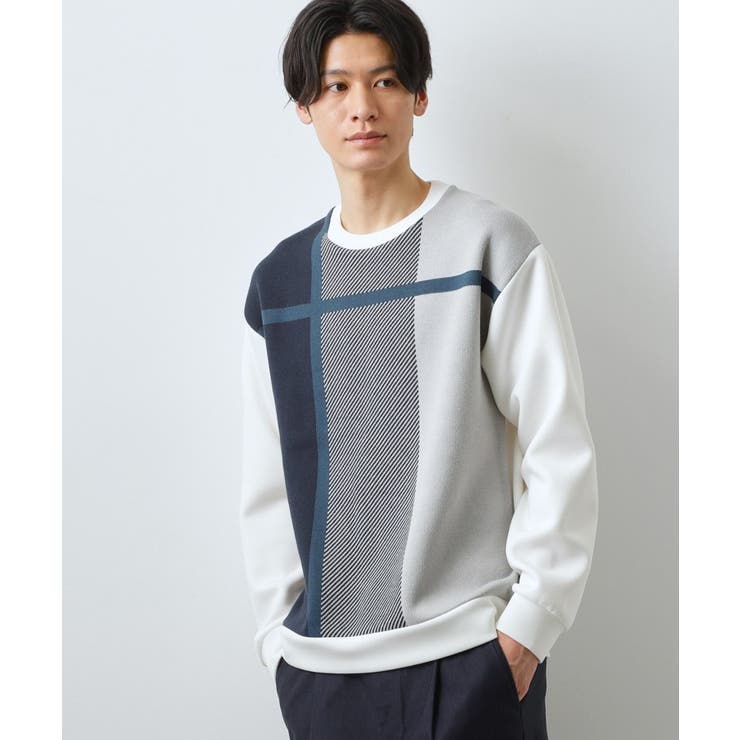 オフホワイト(203) | チェック柄ダンボール スウェット 洗濯機OK | THE SHOP TK